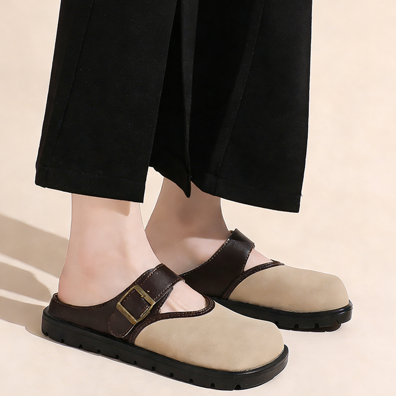Vintage Fashion Ladies - New Women Vintage Closed Toe Buckle