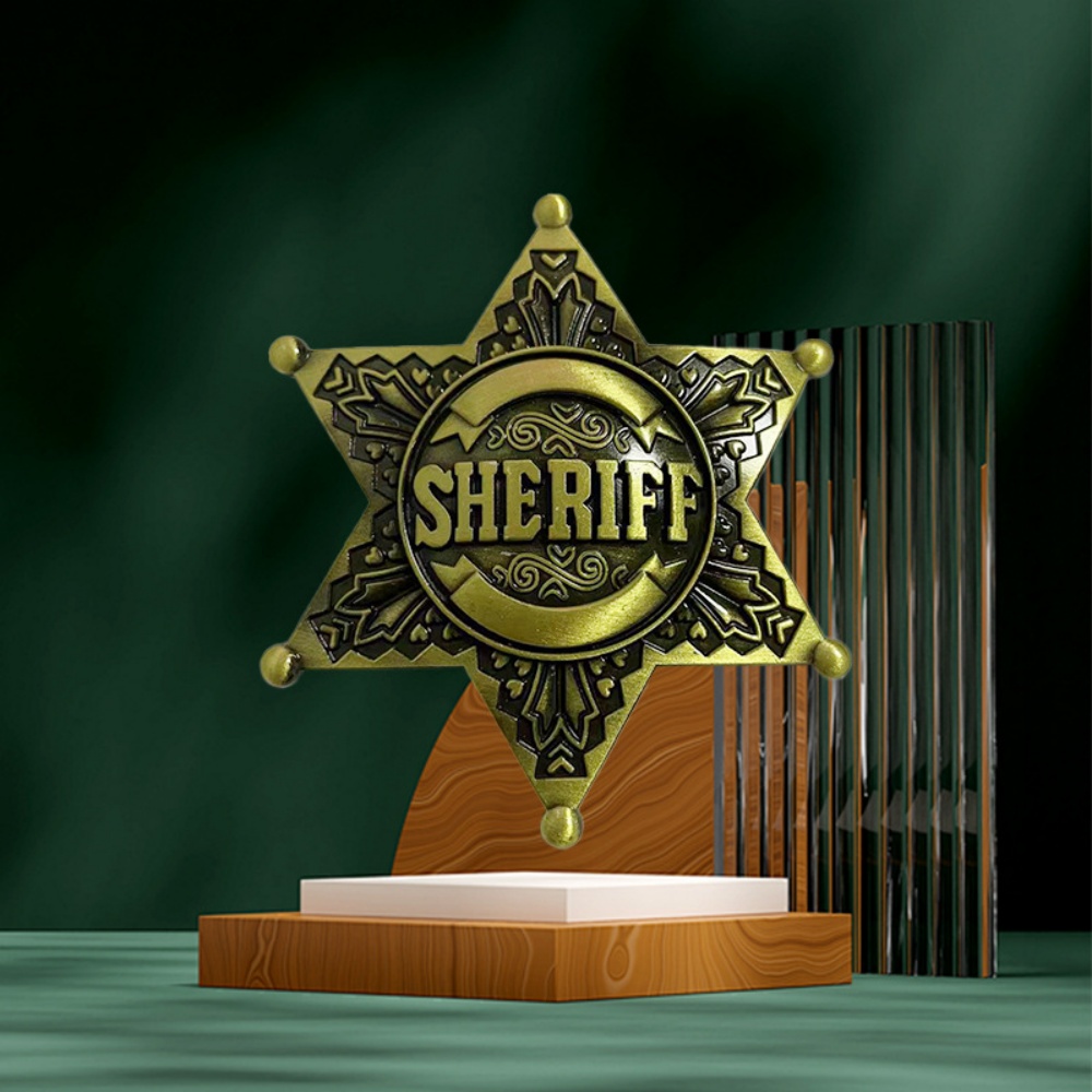 Vintage Fashion Events - Vintage Sheriff Pin Metallic Police Badge