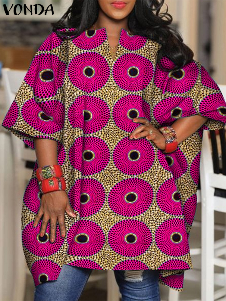 V Vintage Fashion - Plus Size 5XL VONDA Women Blouse
