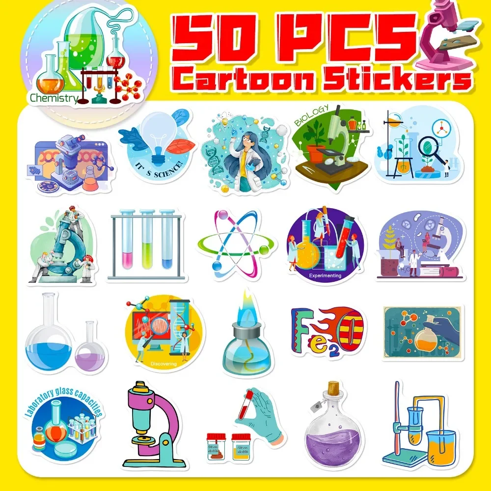 50PCS Cartoon Science Lab Stic - Vintage Fashion Toys recension och pris