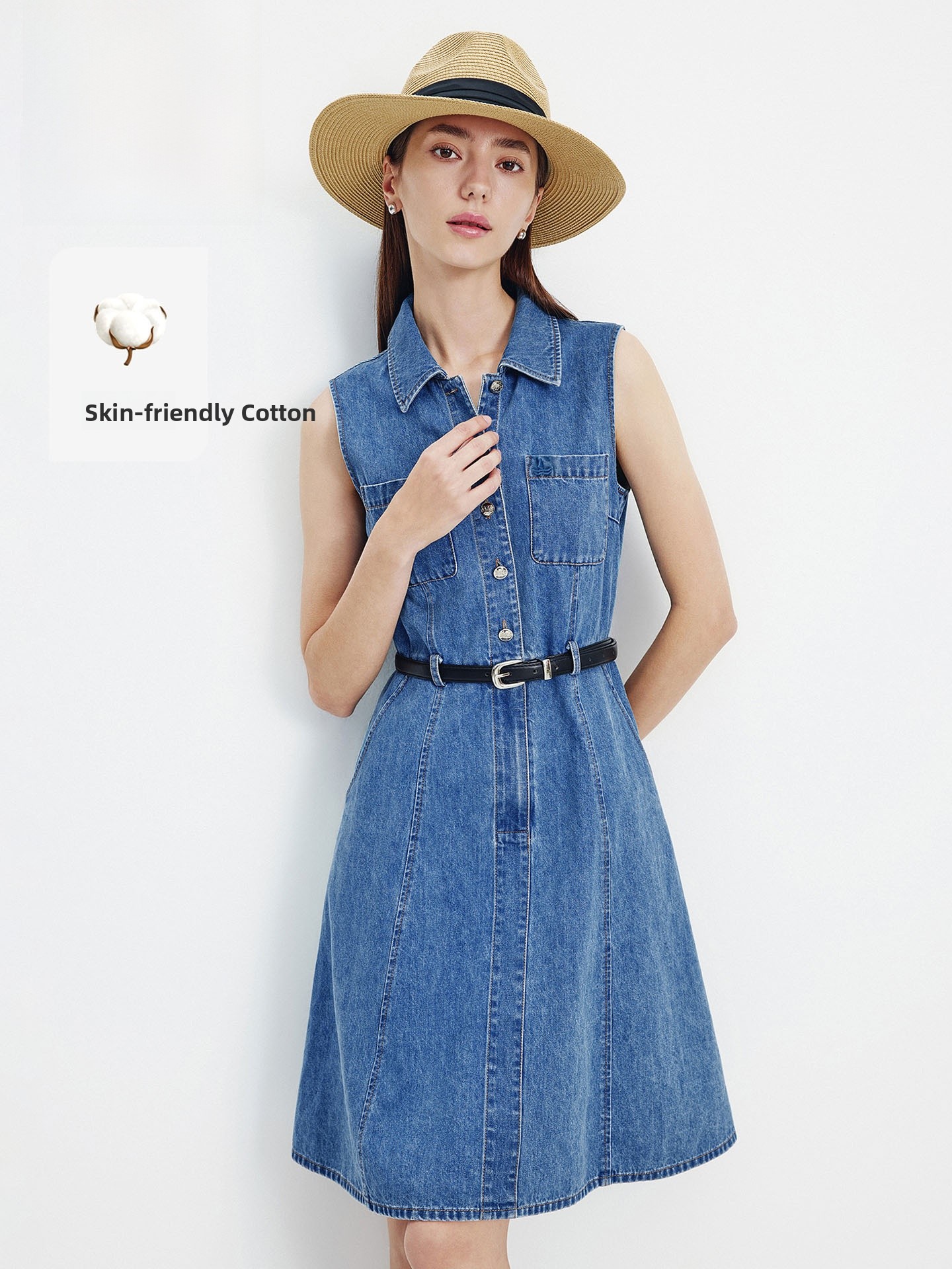 Navigare Summer 2026 Women's V - Denim Skirt Midi Vintage recension och pris