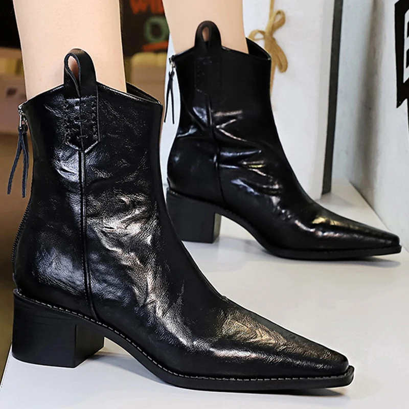 Designer Punk Vintage Pointed  - Vintage Zipper recension och pris