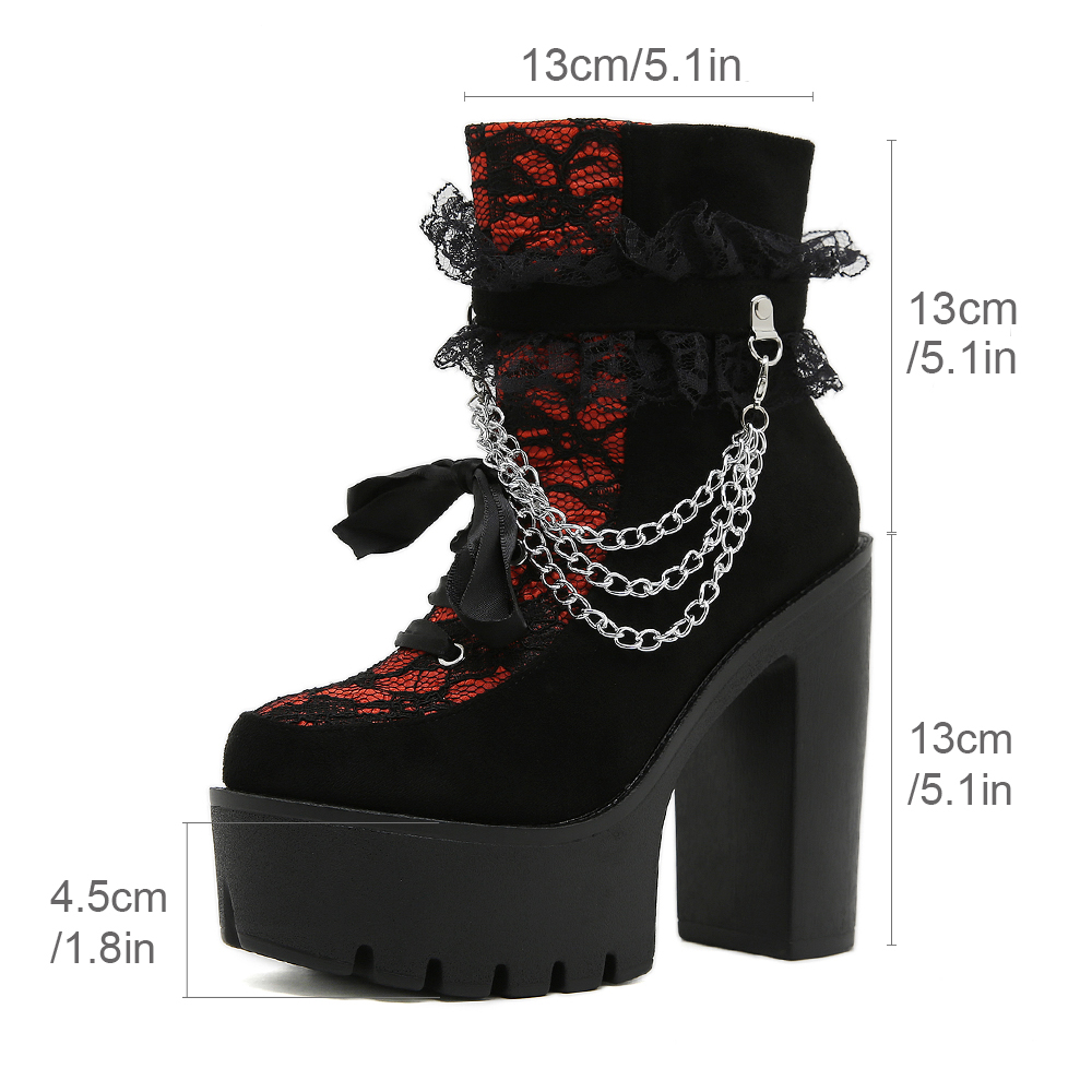 Gdgydh Vintage Gothic Lace Ank - Vintage Zipper recension och pris