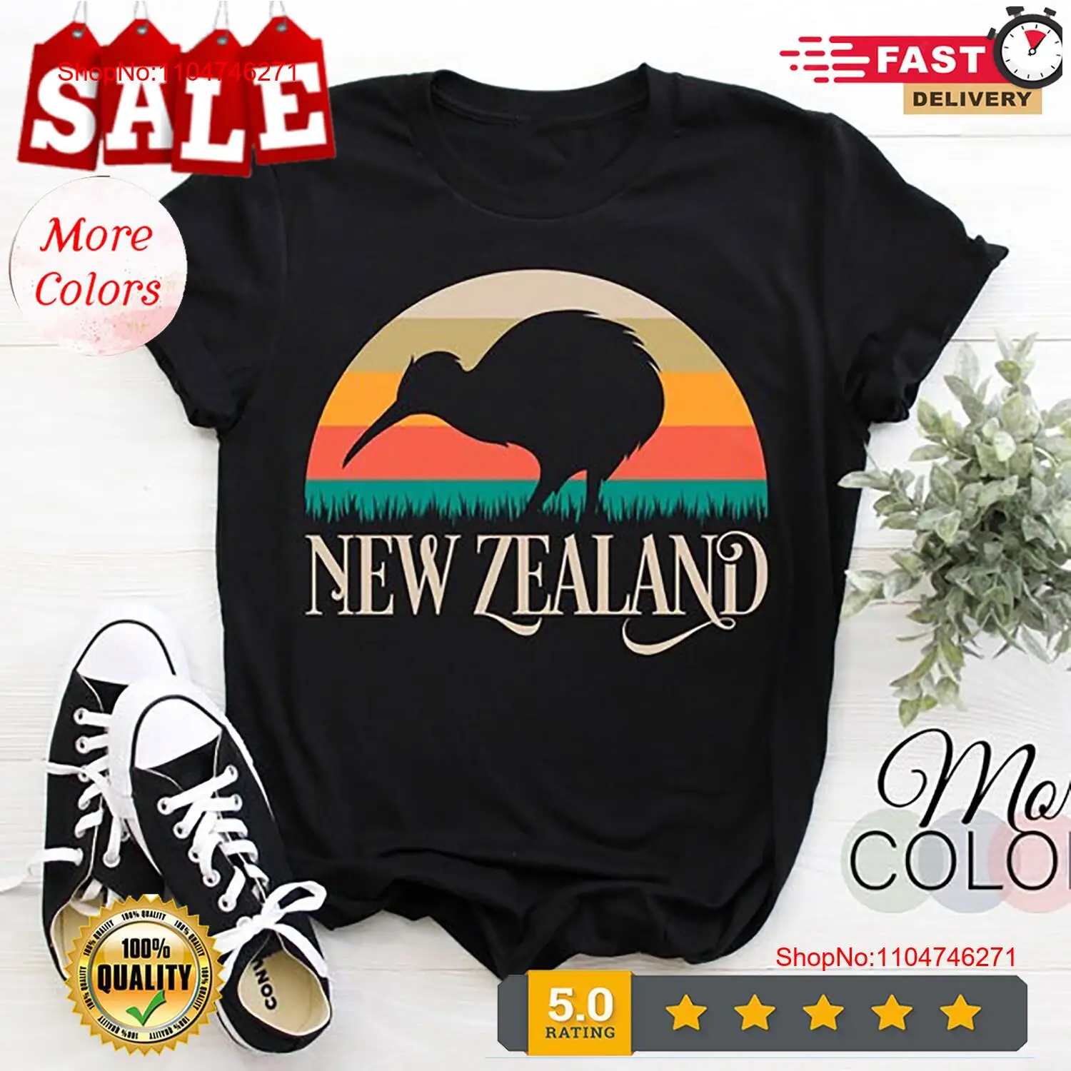 New Zealand Kiwi Vintage Bird  - Vintage Fashion Nz recension och pris