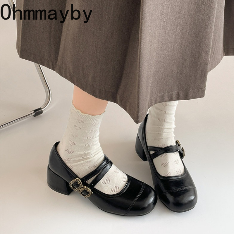 Vintage Thick Heel Women Mary  - Vintage Fashion Ladies recension och pris