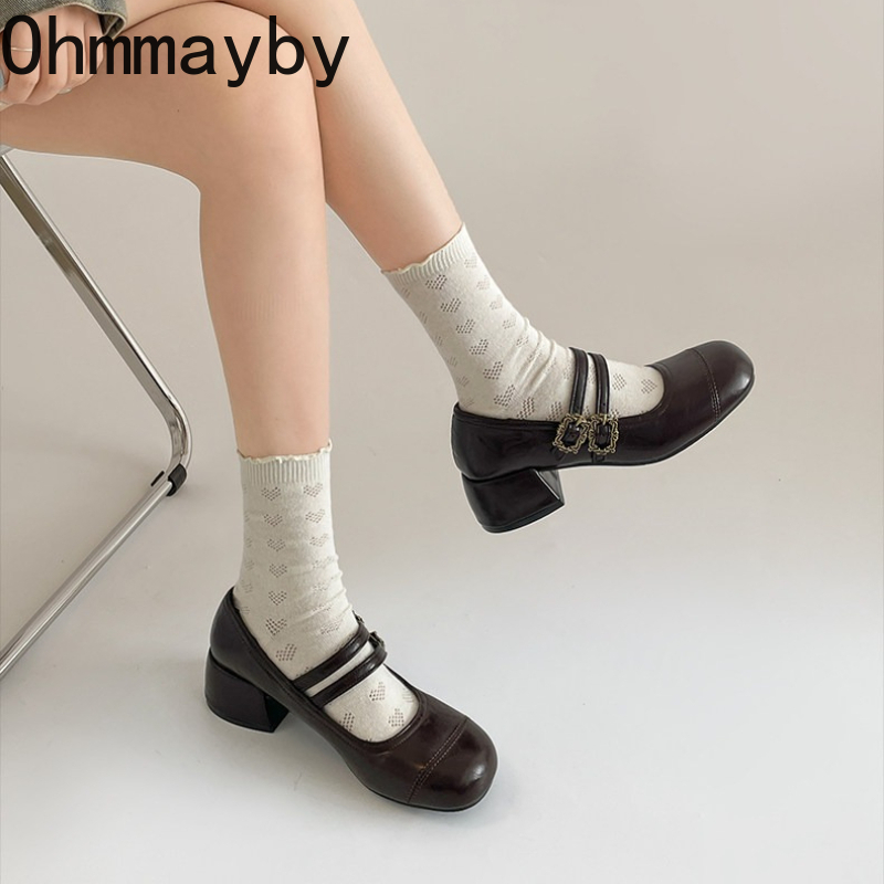 Vintage Thick Heel Women Mary  - Vintage Fashion Ladies recension och pris