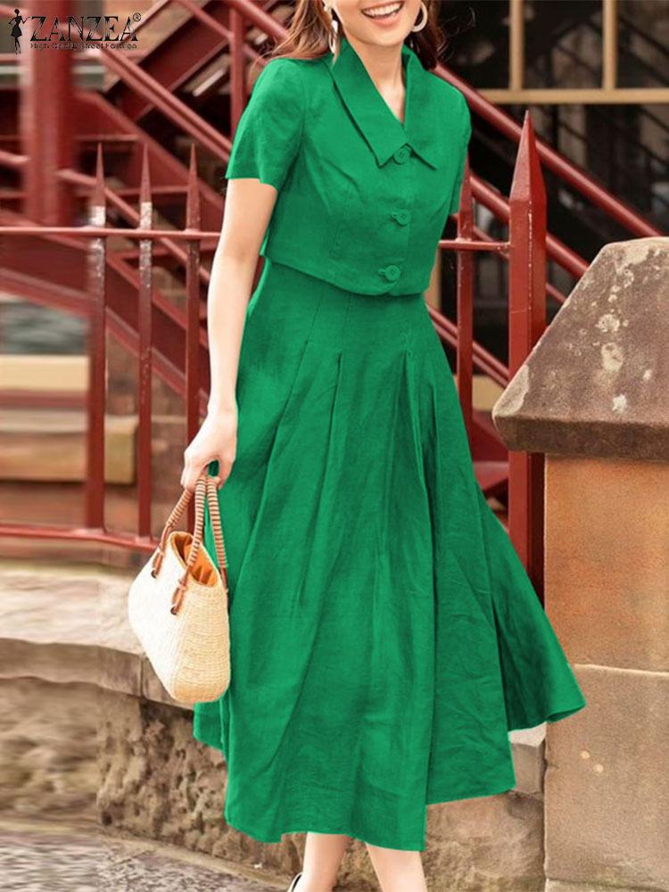 ZANZEA Women Two Piece Sets 20 - Vintage Fashion Pieces recension och pris