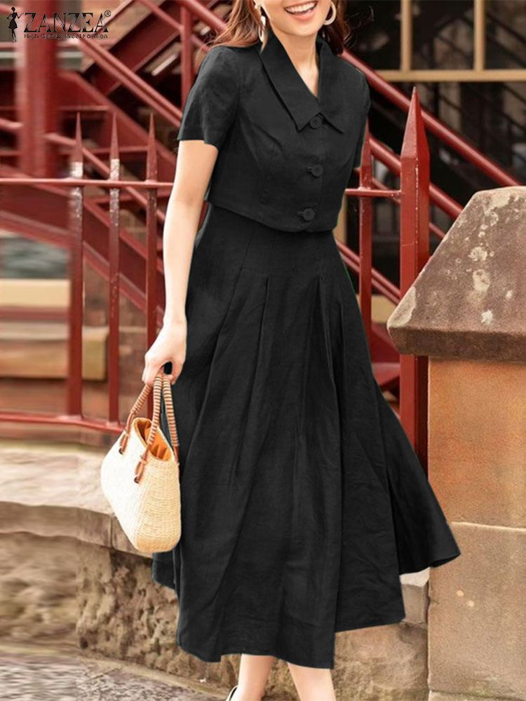 ZANZEA Women Two Piece Sets 20 - Vintage Fashion Pieces recension och pris