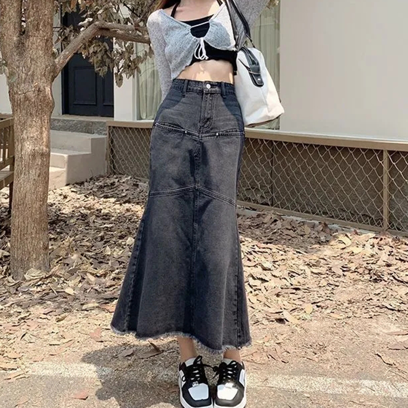 Vintage Women Denim Skirts Loo - Denim Skirt Midi Vintage recension och pris