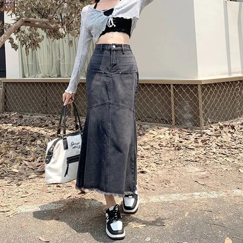 Vintage Women Denim Skirts Loo - Denim Skirt Midi Vintage recension och pris