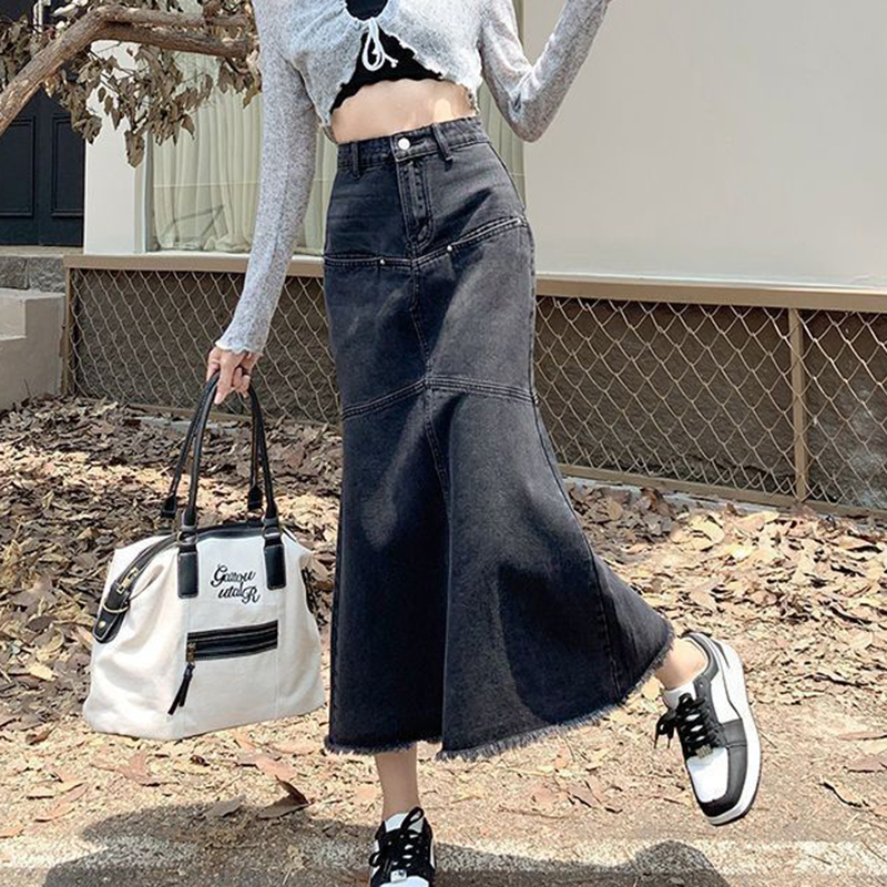 Vintage Women Denim Skirts Loo - Denim Skirt Midi Vintage recension och pris