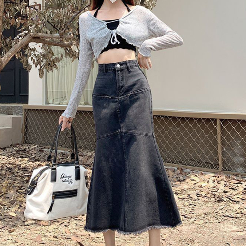Vintage Women Denim Skirts Loo - Denim Skirt Midi Vintage recension och pris