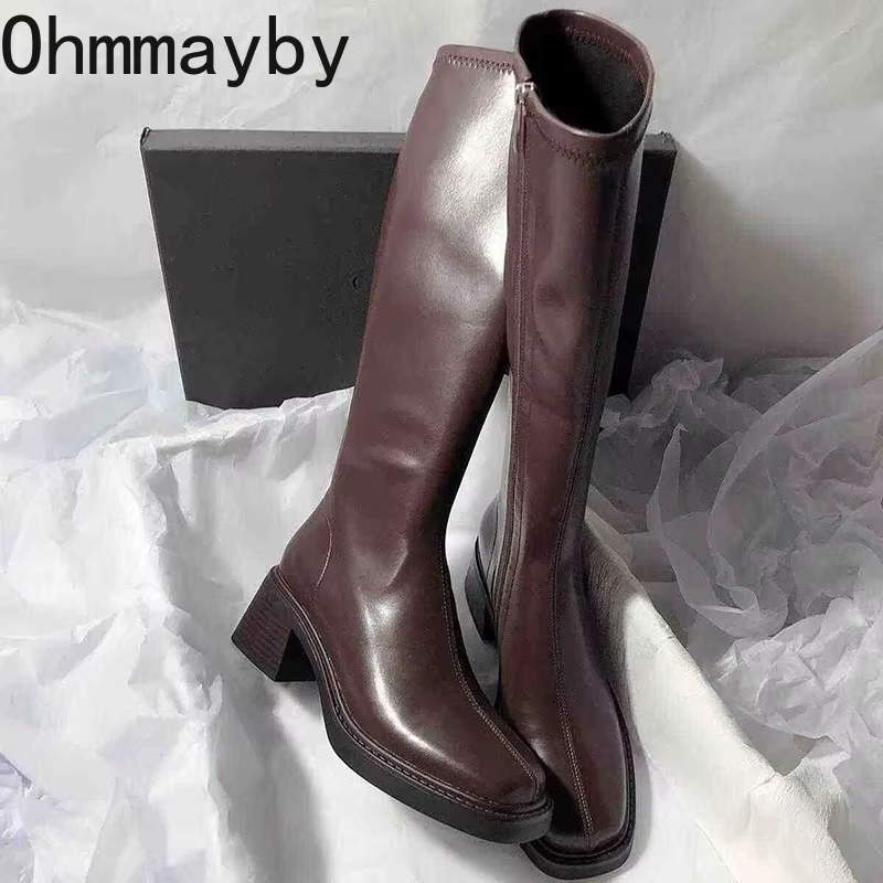 Vintage Thick Heel Women Knee  - Vintage Fashion Ladies recension och pris