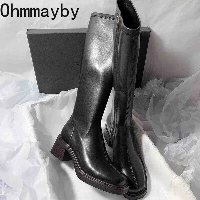 Vintage Thick Heel Women Knee  - Vintage Fashion Ladies recension och pris