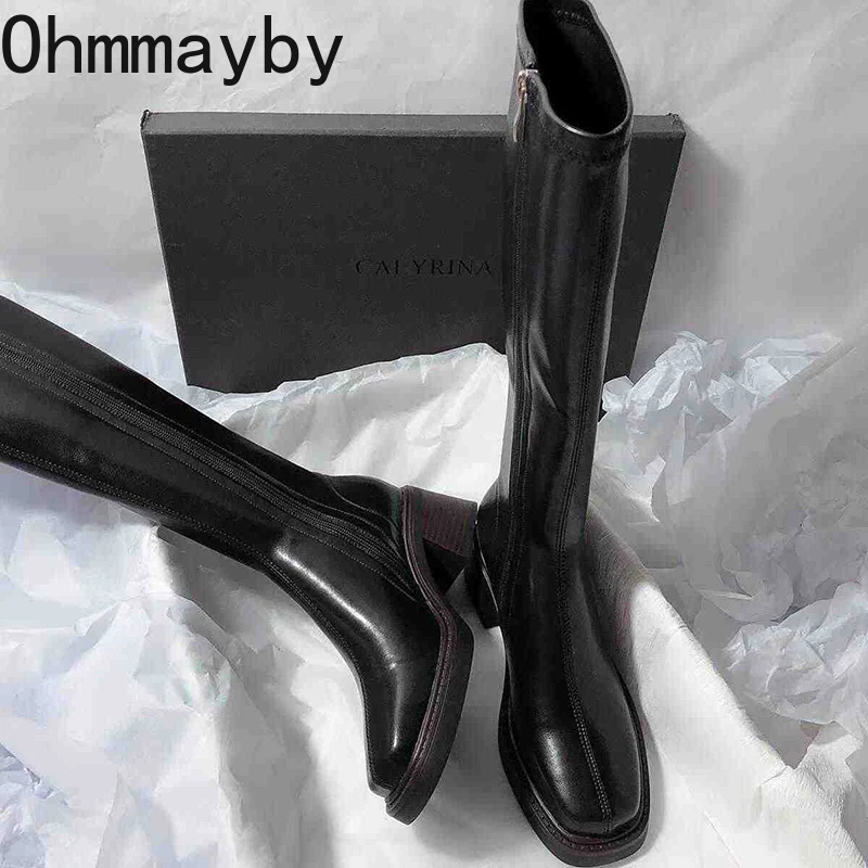 Vintage Thick Heel Women Knee  - Vintage Fashion Ladies recension och pris