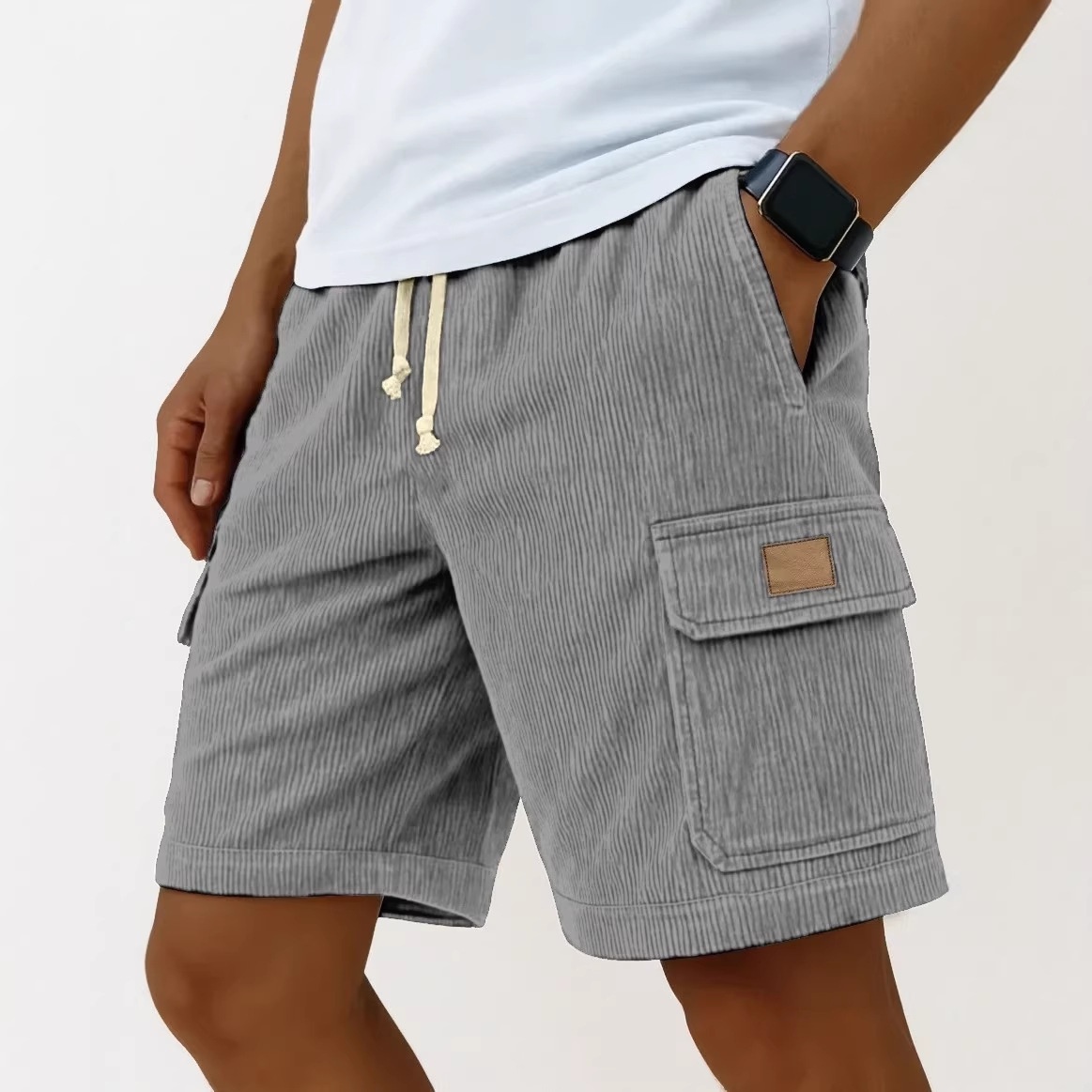 Men's Corduroy Shorts 2026 Men - Vintage Fashion Eu recension och pris