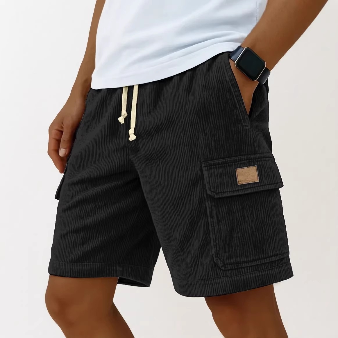 Men's Corduroy Shorts 2026 Men - Vintage Fashion Eu recension och pris