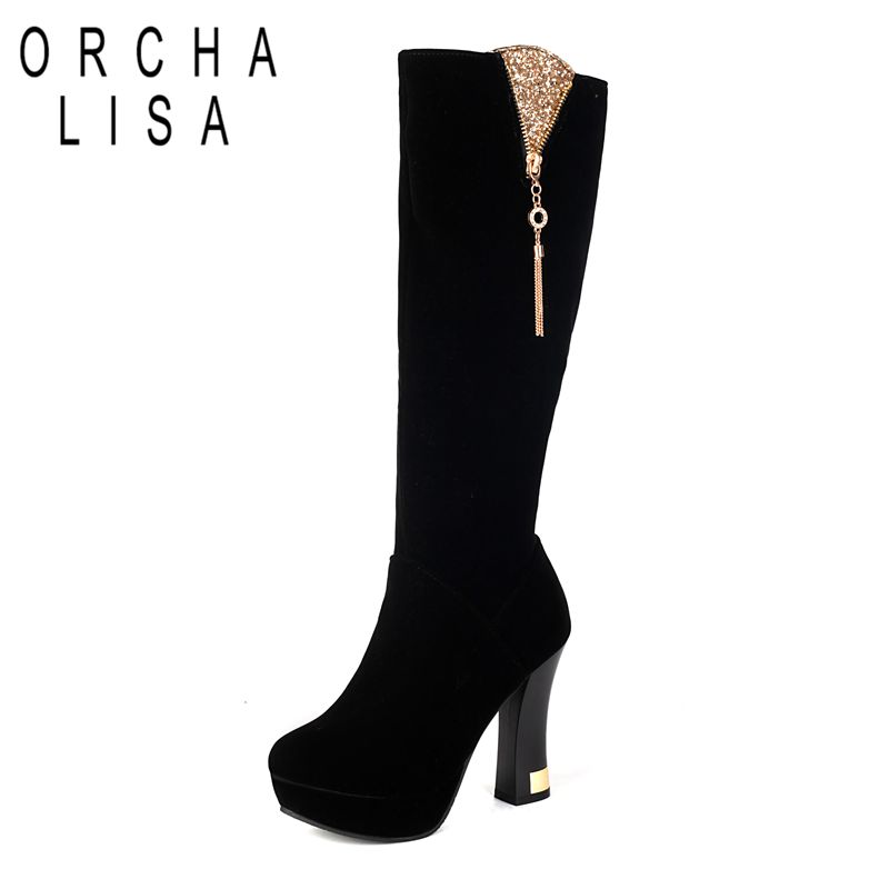 ORCHA LISA Luxury Women Knee H - Vintage Zipper recension och pris