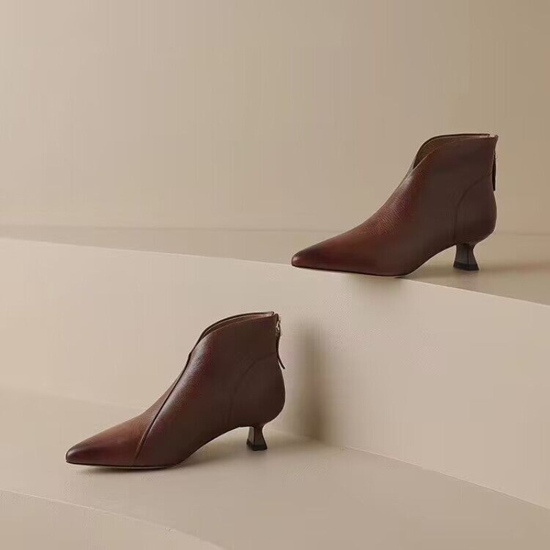 Autumn Winter Pointed Toe Wome - Vintage Fashion Ladies recension och pris