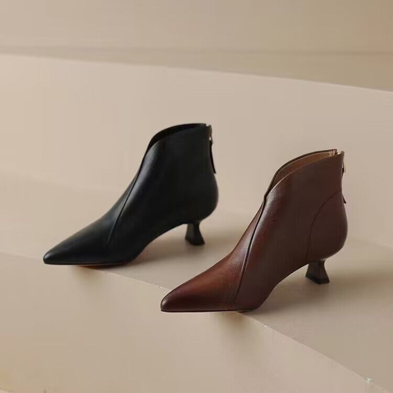 Autumn Winter Pointed Toe Wome - Vintage Fashion Ladies recension och pris