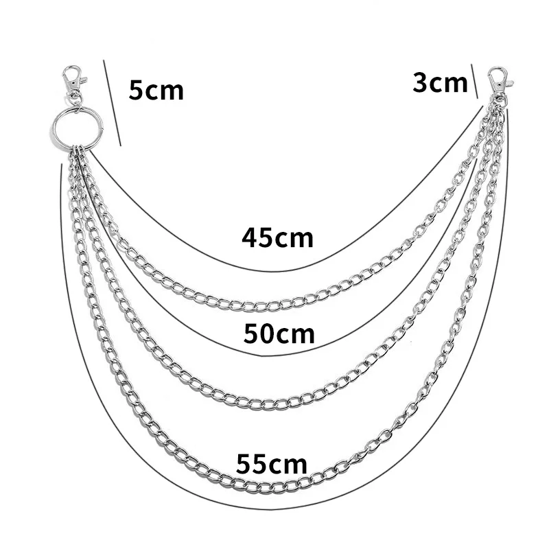 Layer Metal Belt Chain Punk Ho - Vintage Fashion Words recension och pris