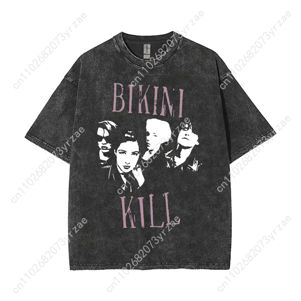 Bikini Kill Retro Wash Tshirt  - Vintage Fashion T Shirts recension och pris