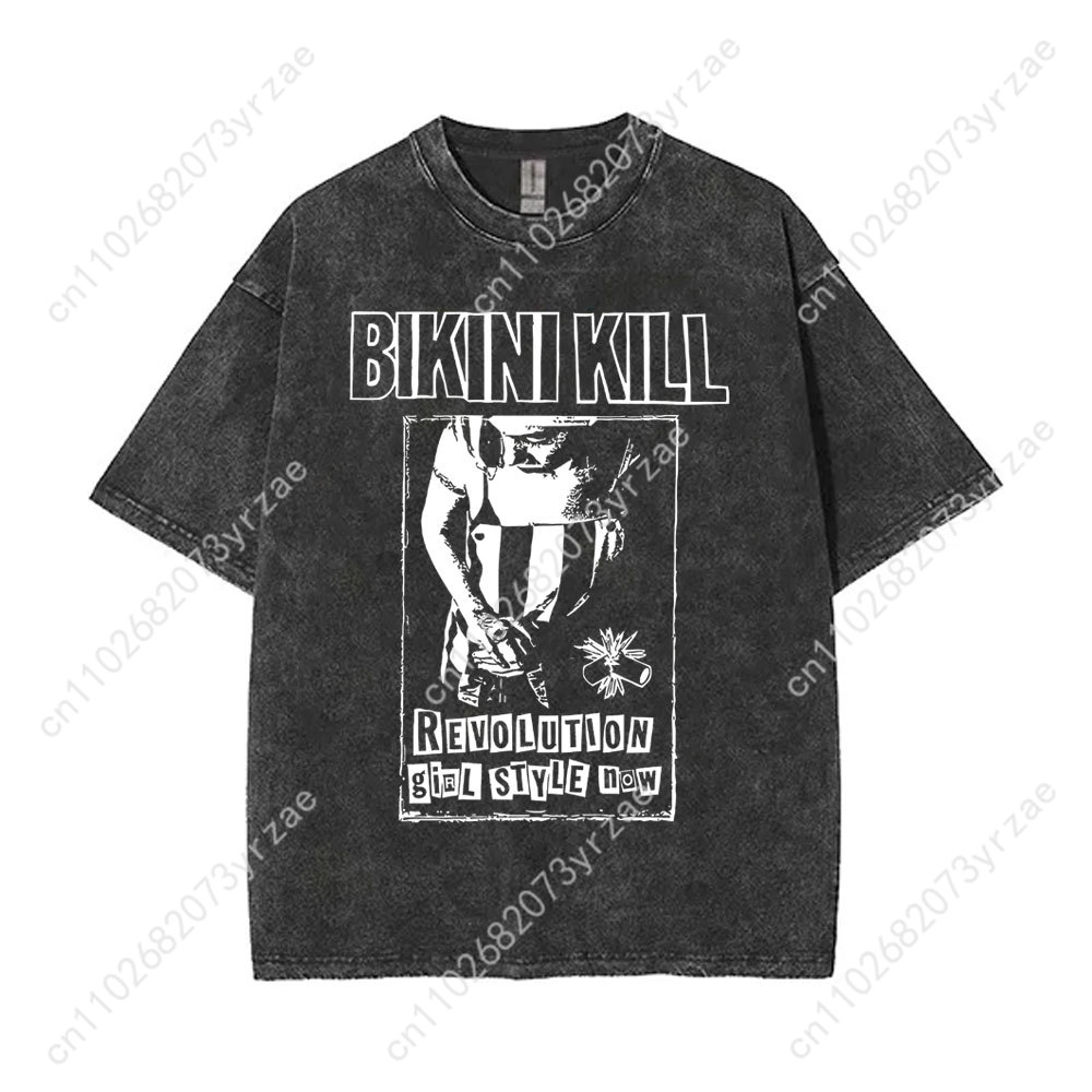 Bikini Kill Retro Wash Tshirt  - Vintage Fashion T Shirts recension och pris