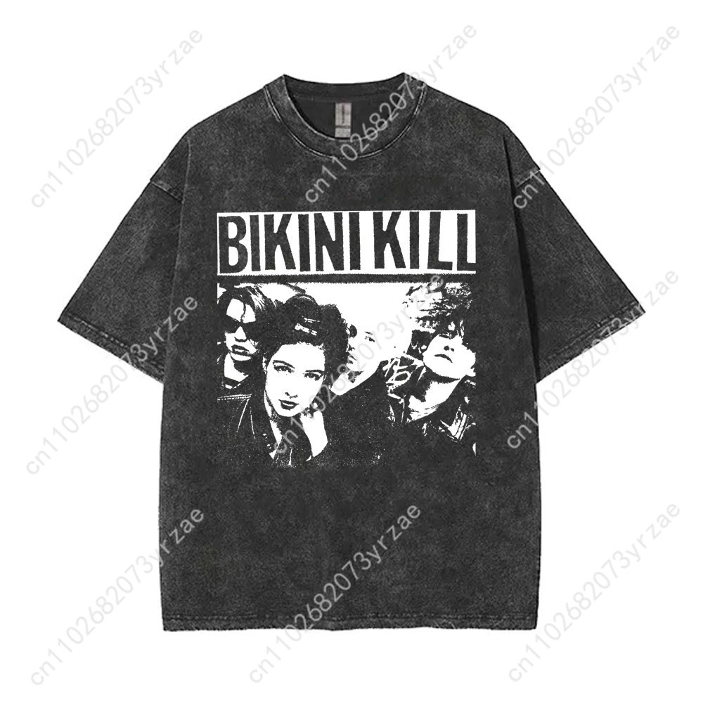 Bikini Kill Retro Wash Tshirt  - Vintage Fashion T Shirts recension och pris
