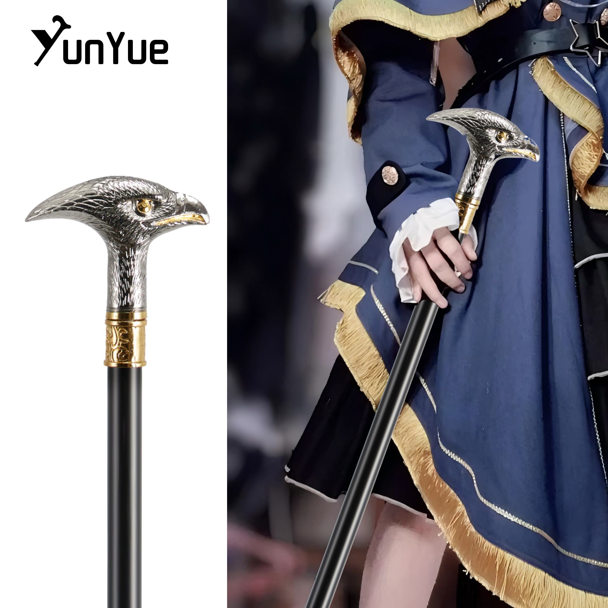 Alloy Eagle Head Fashion Walki - Vintage Fashion Collection recension och pris