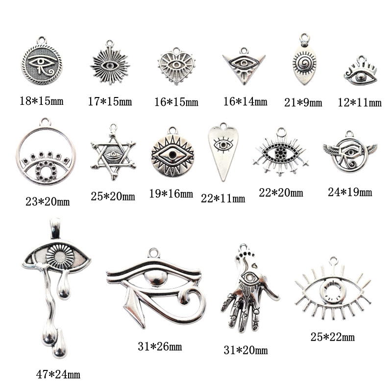 16pcs Mixed Eye of Horus Charm - Vintage Fashion Nz recension och pris