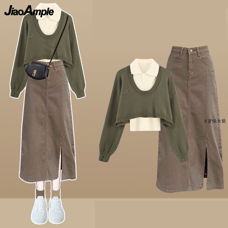 Women Spring Autumn New Vintag - Denim Skirt Midi Vintage recension och pris