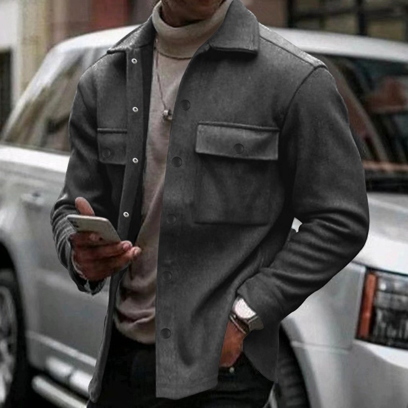 Work Jacket Male Outerwear Sli - Vintage Zipper recension och pris