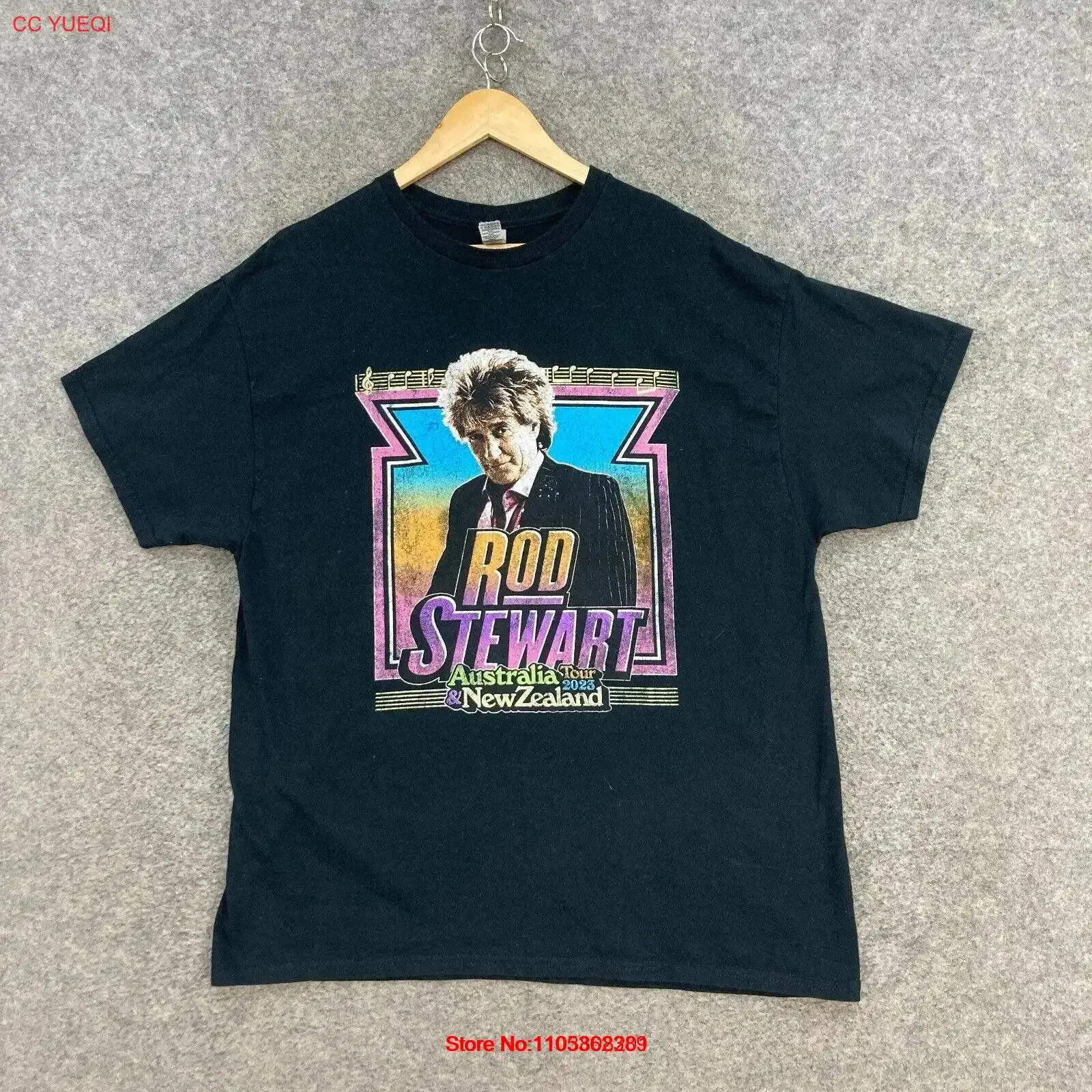 Rod Stewart Music Tour T Shirt - Vintage Fashion Nz recension och pris