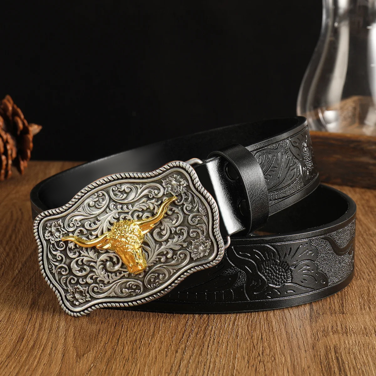 Western cowboy style men's bel - Vintage Fashion Nz recension och pris