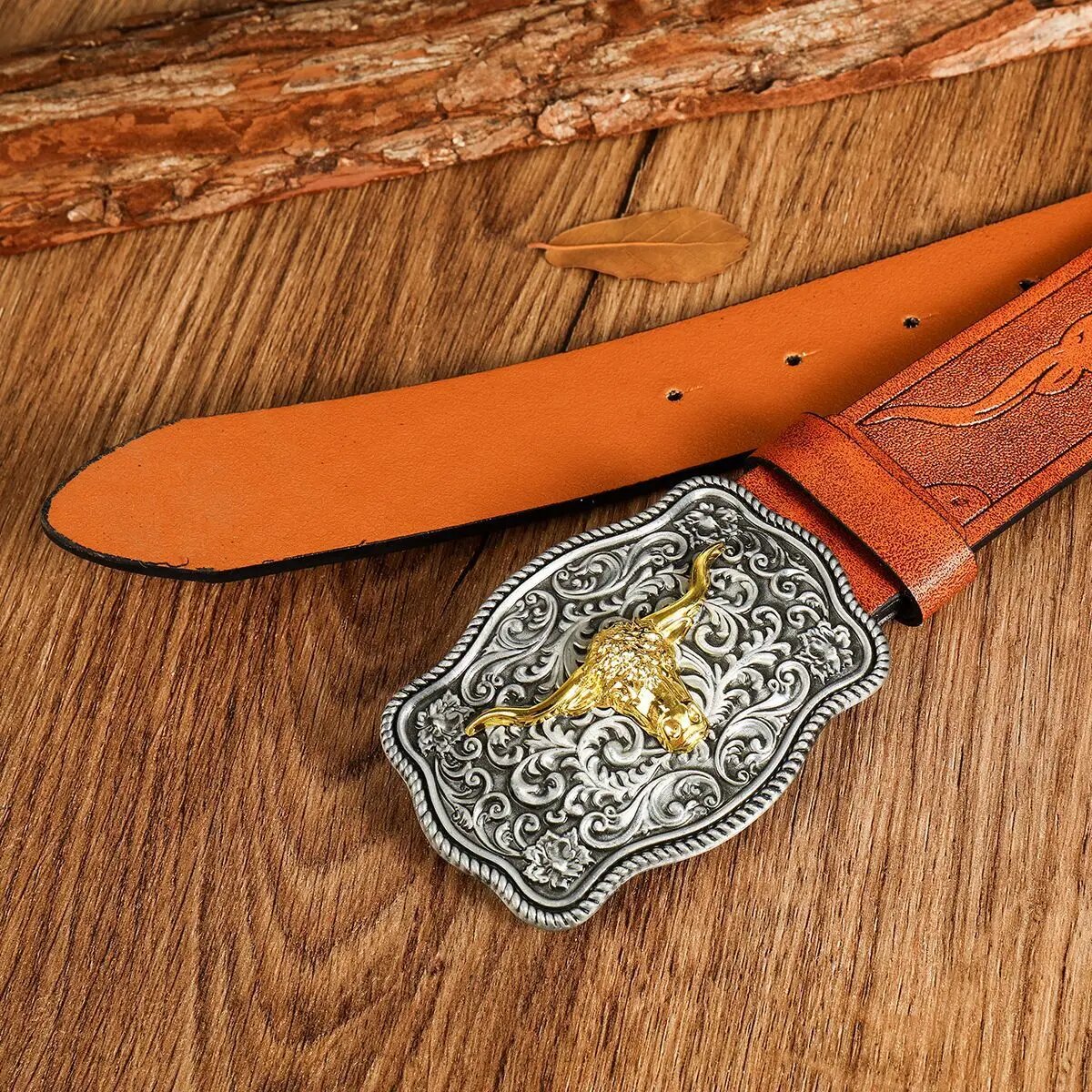 Western cowboy style men's bel - Vintage Fashion Nz recension och pris