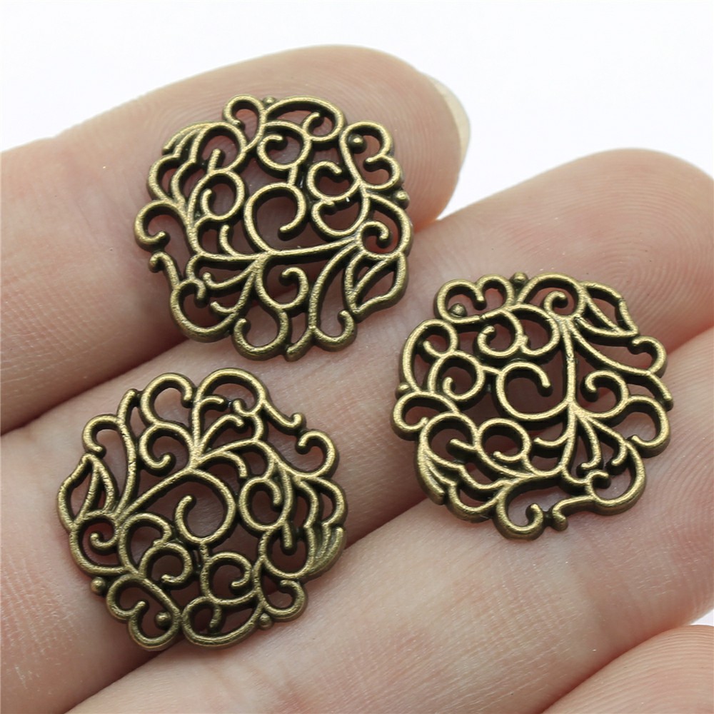 10pcs 18x18mm 2 Colors Antique - Vintage Fashion Words recension och pris