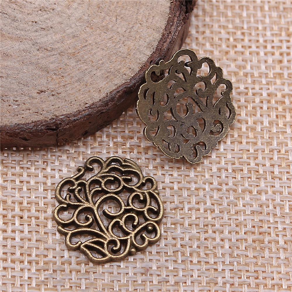 10pcs 18x18mm 2 Colors Antique - Vintage Fashion Words recension och pris