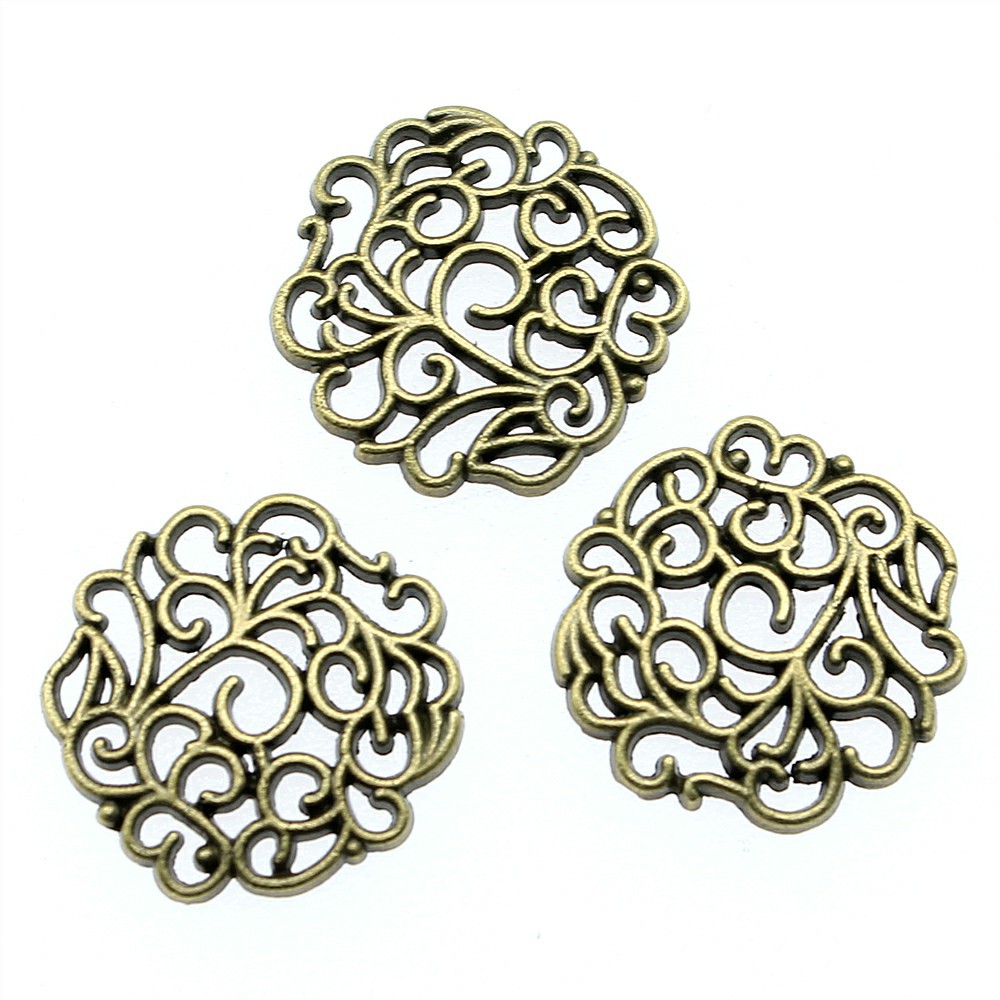 10pcs 18x18mm 2 Colors Antique - Vintage Fashion Words recension och pris