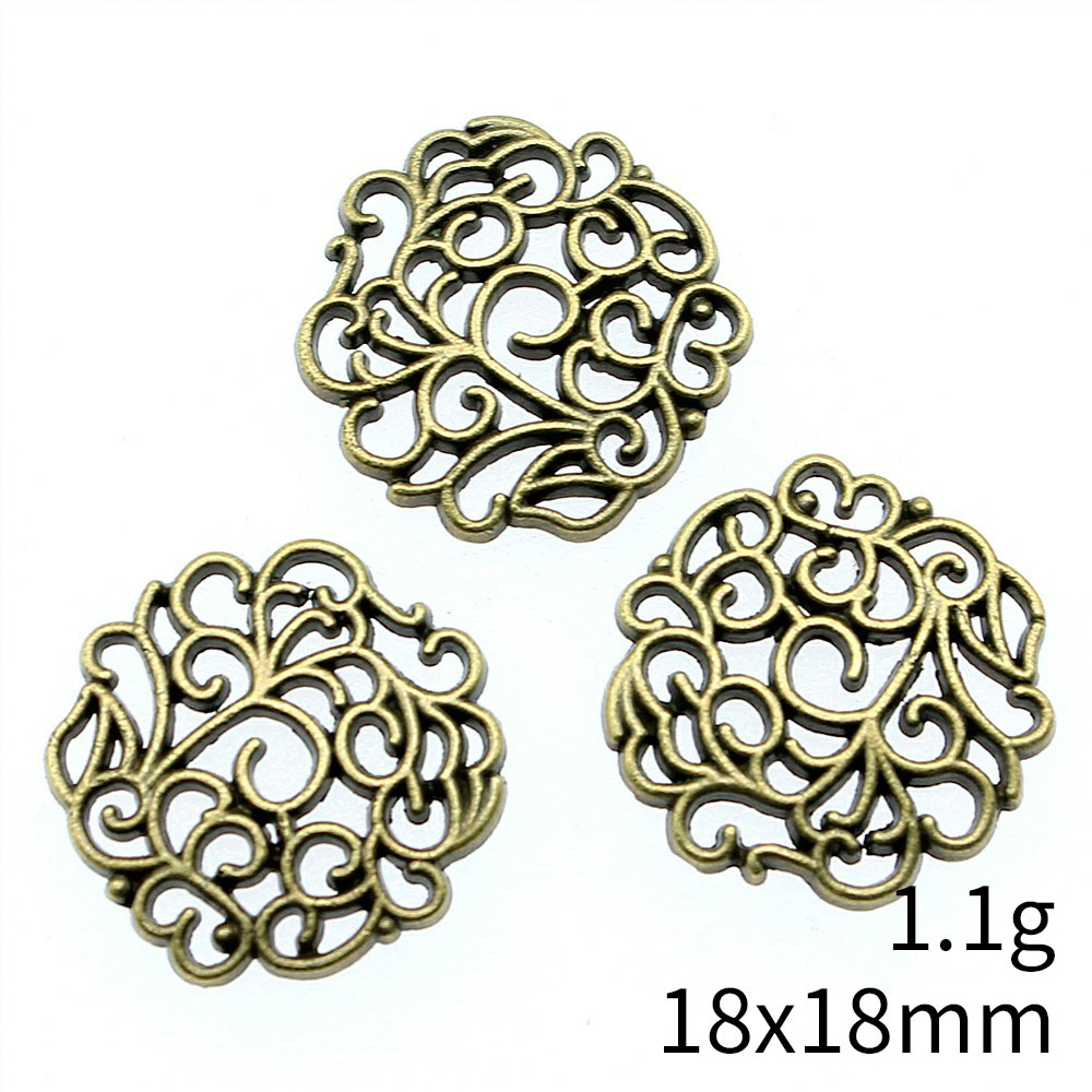 10pcs 18x18mm 2 Colors Antique - Vintage Fashion Words recension och pris