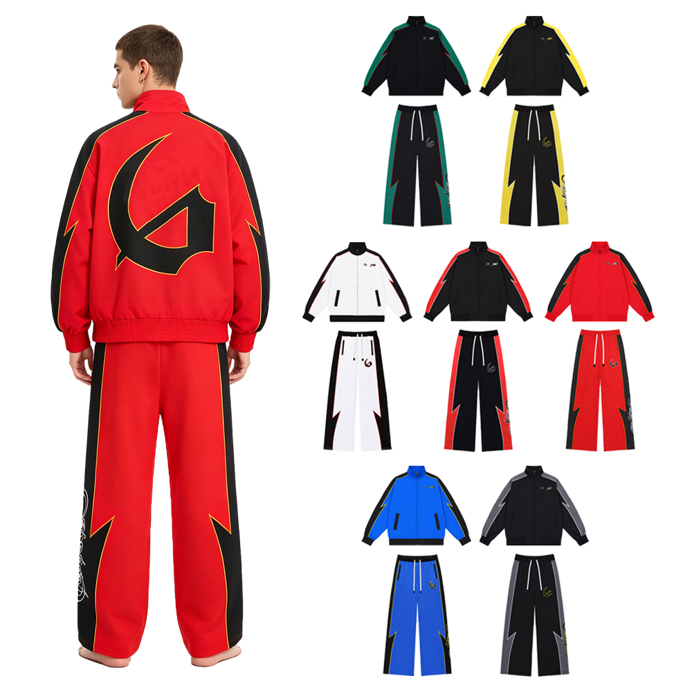 Y2k Streetwear Men's Sets Two  - Vintage Zipper recension och pris