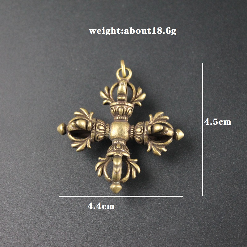 Copper Buddhism Dorje Cross Va - Vintage Fashion Collection recension och pris