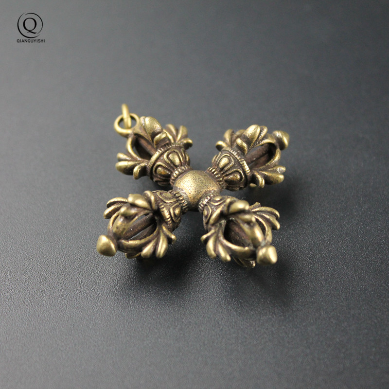 Copper Buddhism Dorje Cross Va - Vintage Fashion Collection recension och pris