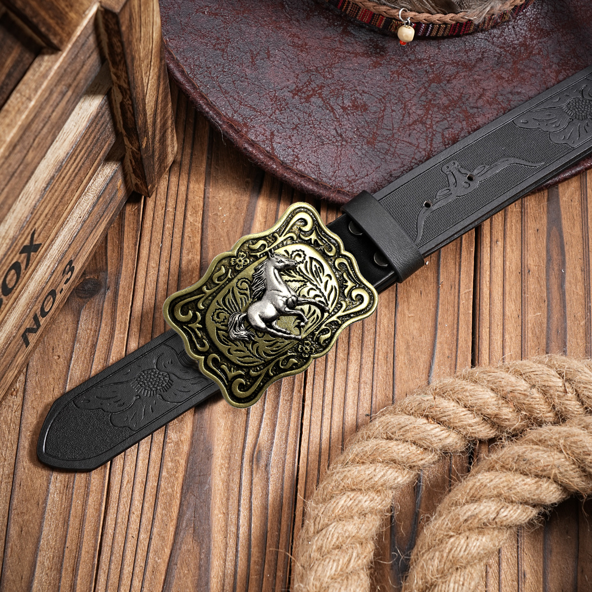Quality men's leather belt gol - Vintage Fashion Nz recension och pris