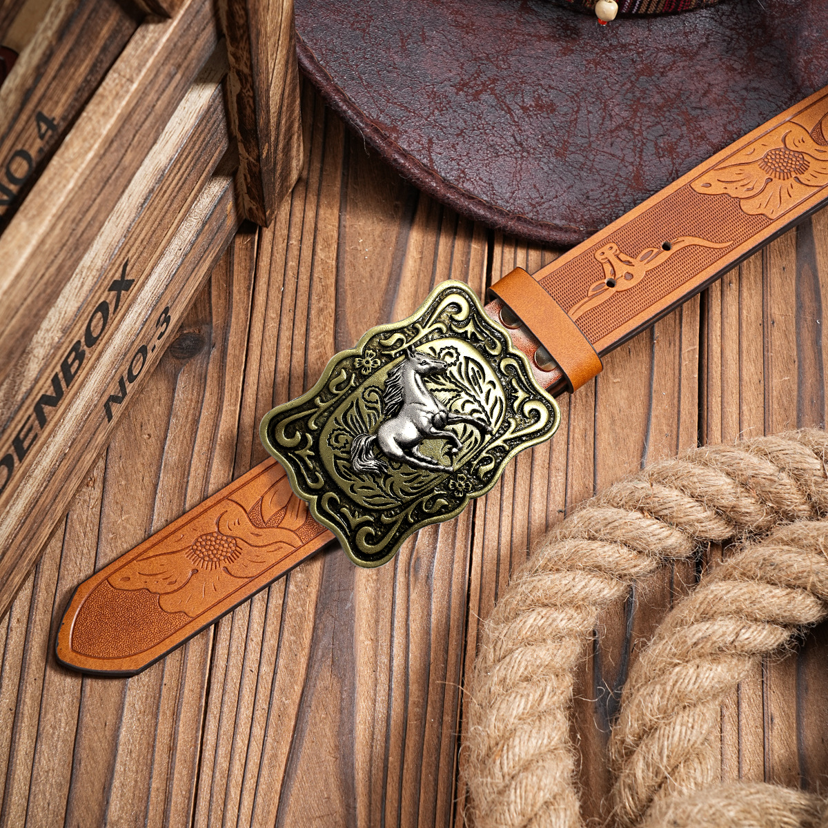Quality men's leather belt gol - Vintage Fashion Nz recension och pris