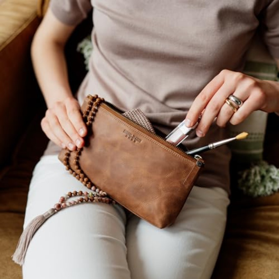 Vintage Genuine Leather Makeup - Vintage Zipper recension och pris