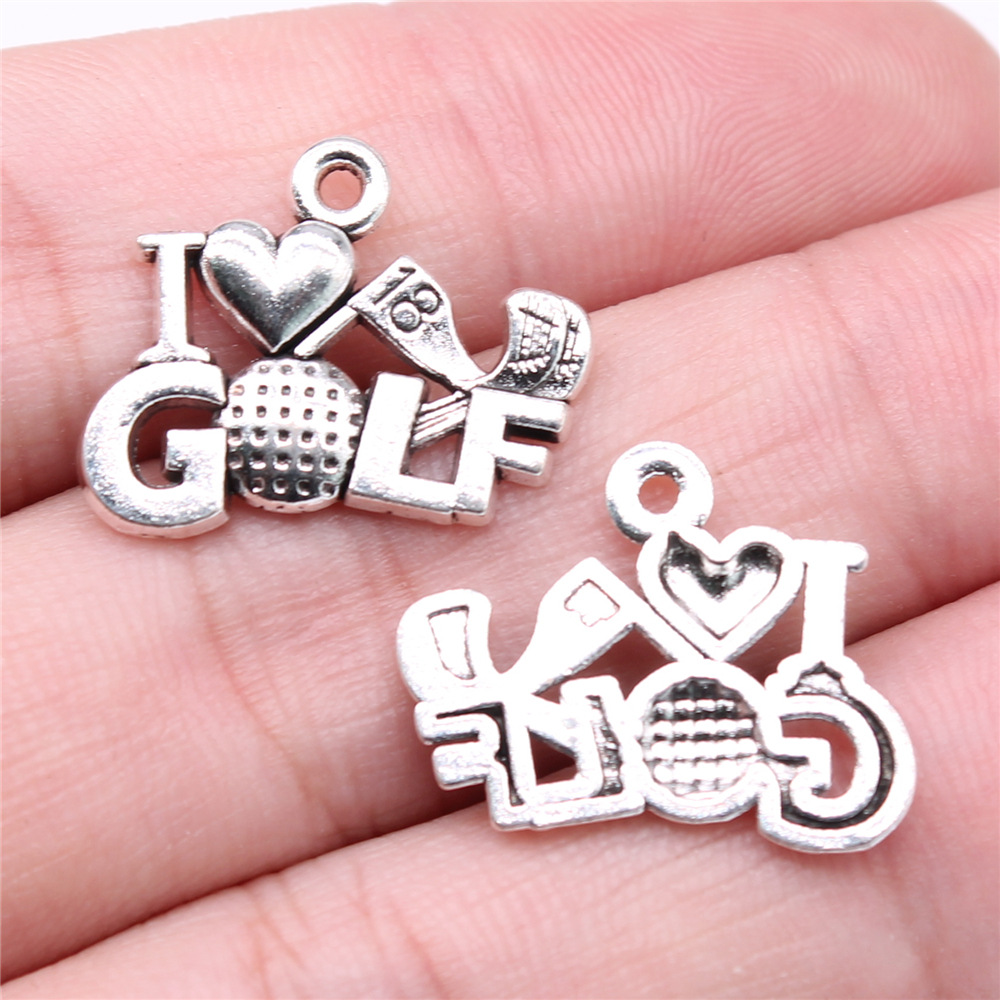 WYSIWYG 20pcs 22x18mm 2 Colors - Vintage Fashion Words recension och pris