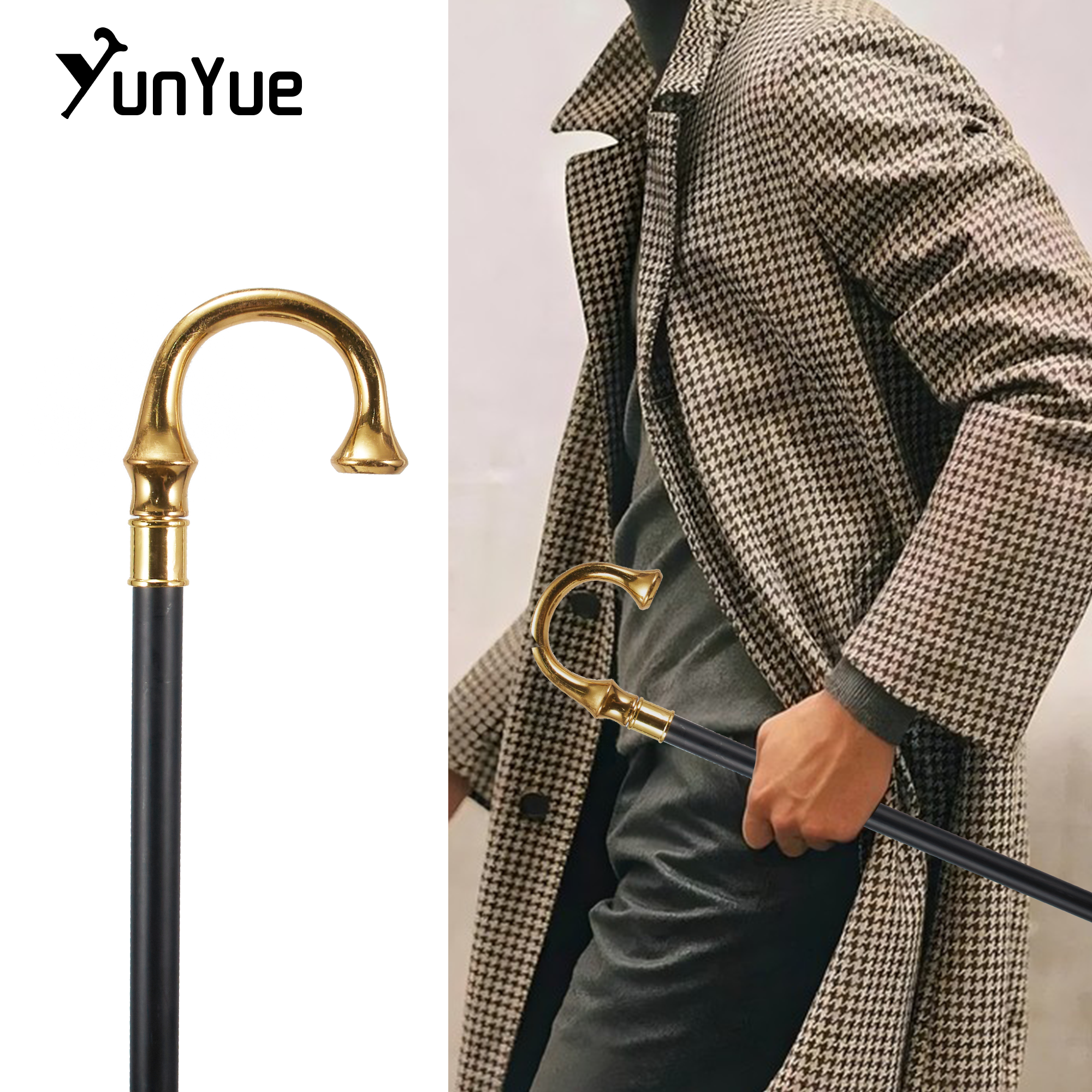 Gold Umbrella Handle Fashion W - Vintage Fashion Collection recension och pris