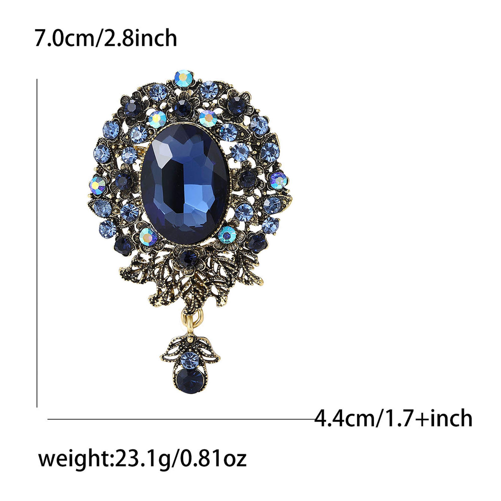 Vintage Rhinestone Palace Broo - Vintage Fashion Events recension och pris