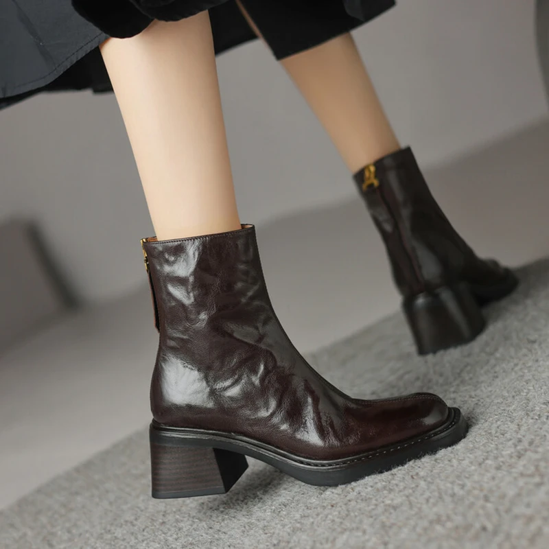 Autumn Vintage Thick Heel Wome - Vintage Fashion Ladies recension och pris