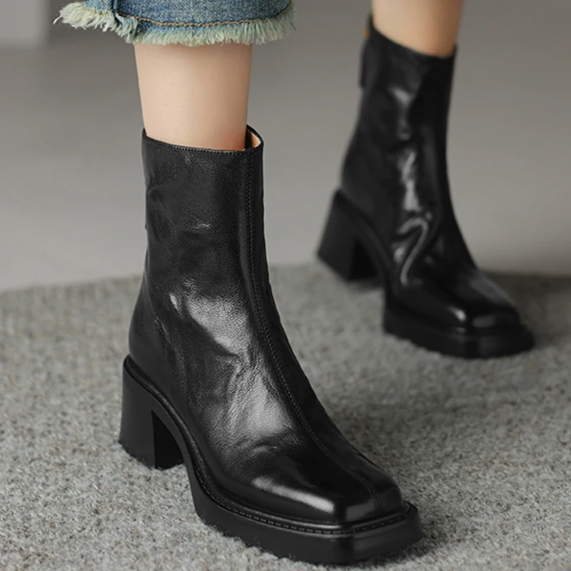 Autumn Vintage Thick Heel Wome - Vintage Fashion Ladies recension och pris